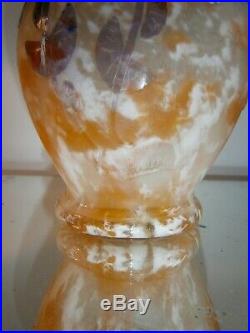 Vase signé CHARDER pâte de verre art-déco le verre français