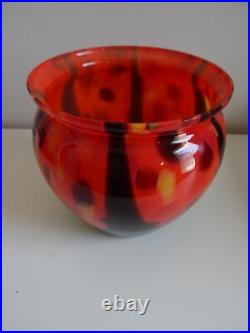 Vase verre Antonin Ruckl Bohémian Glass Art Déco