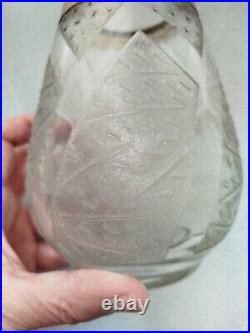 Vase verre cristal Daum Nancy Art Deco service Montgolfier