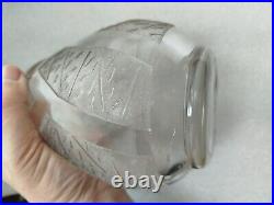 Vase verre cristal Daum Nancy Art Deco service Montgolfier