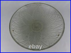 Vasque/Lustre/Plafonnier art déco en verre pressé Luminaire vintage 35 cm