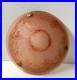 Vasque Lustre Verre Depoli Rose Orange Decor En Relief Glycine Art Deco