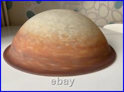 Vasque en pate de verre Muller Freres (lampe, suspension, lustre) Art Déco