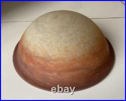 Vasque en pate de verre Muller Freres (lampe, suspension, lustre) Art Déco