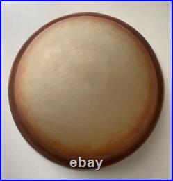 Vasque en pate de verre Muller Freres (lampe, suspension, lustre) Art Déco