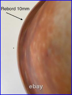 Vasque en pate de verre Muller Freres (lampe, suspension, lustre) Art Déco