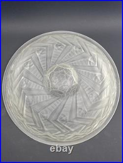 Vasque pour Lustre Abat-jour en Verre Moulé Art Déco Schneider
