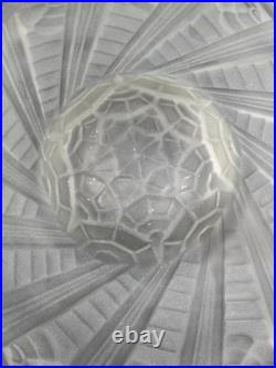 Vasque pour Lustre Abat-jour en Verre Moulé Art Déco Schneider