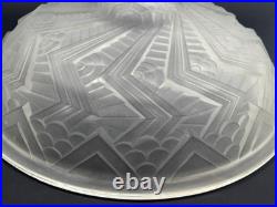 Vasque pour Lustre Abat-jour en Verre Moulé Art Déco Schneider