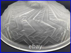 Vasque pour Lustre Abat-jour en Verre Moulé Art Déco Schneider