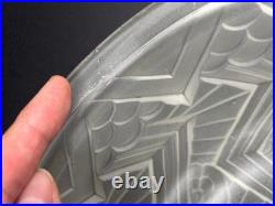 Vasque pour Lustre Abat-jour en Verre Moulé Art Déco Schneider