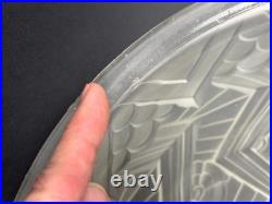 Vasque pour Lustre Abat-jour en Verre Moulé Art Déco Schneider