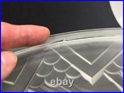 Vasque pour Lustre Abat-jour en Verre Moulé Art Déco Schneider