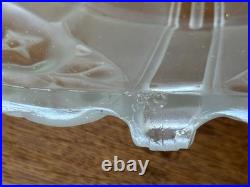 Vasque verre moulé pressé art deco decor de Fruits à Identifier