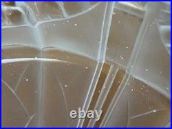 Vasque verre moulé pressé art deco decor de Fruits à Identifier