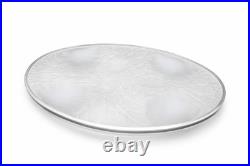 Verlys France Art Déco Verre Opalescent Argent Minerve Dessous de Plat