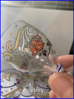 Verres Art Déco émail Sévres