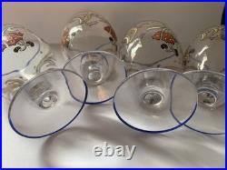 Verres Art Déco émail Sévres